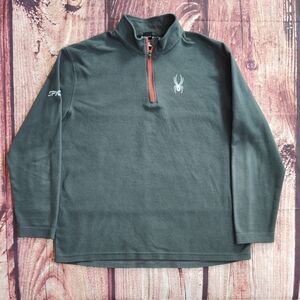 Spyder Mens Quarter Zip Fleece Pullover Excellent Condition